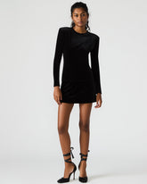 CINDI VELVET SKORT BLACK