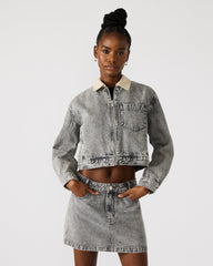 GLACIA DENIM JACKET LIGHT GREY