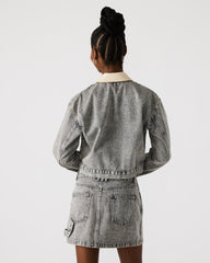 GLACIA DENIM JACKET LIGHT GREY