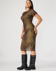 SHORT SLEEVE HAILEE DRESS HOT SPOTS PRINT