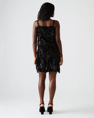 CINDI SEQUIN SKIRT BLACK