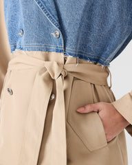 SHYLA COAT DENIM MULTI