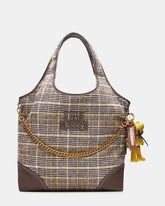 GRUNGY BAG PLAID BROWN MULTI