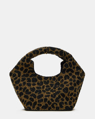 KINSLEY BEADED BAG LEOPARD