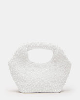 KINSLEY BEADED BAG WHITE