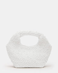 KINSLEY BEADED BAG WHITE