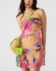 TRAVEL BAG CHARM GREEN MULTI