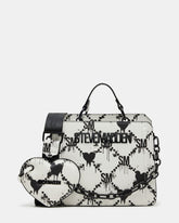 EVELYN BAG DRIPPY HEARTS WHITE/MULTI