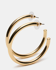 SKINNY HOOP EARRING GOLD