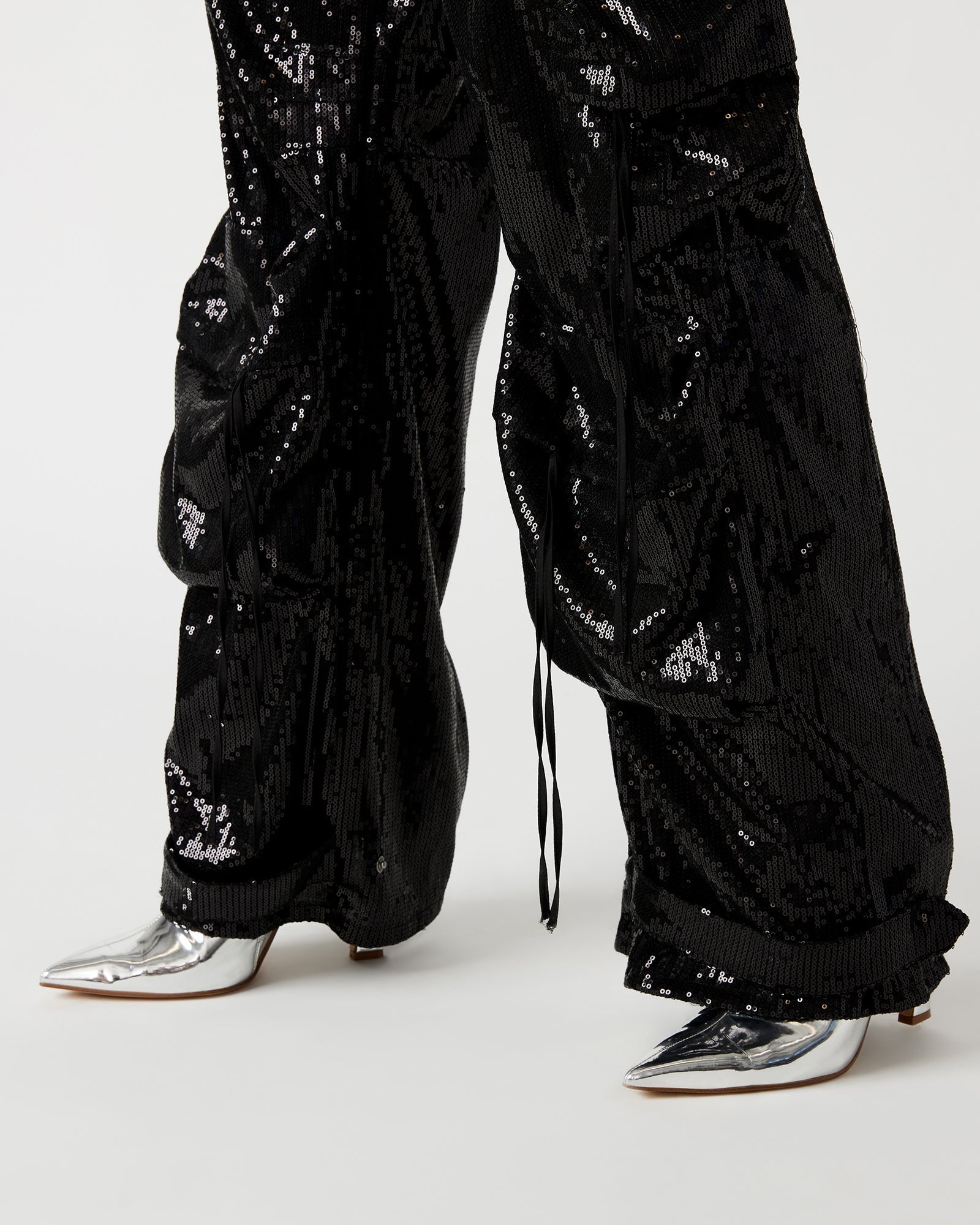 DUO SEQUIN PANT BLACK - SM REBOOTED