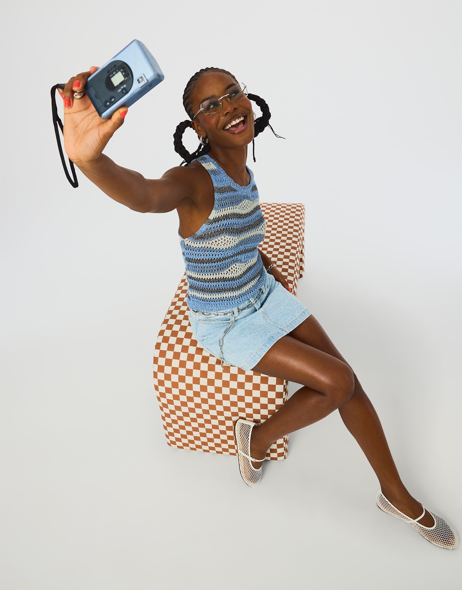 HANNAH TOP BLUE MULTI