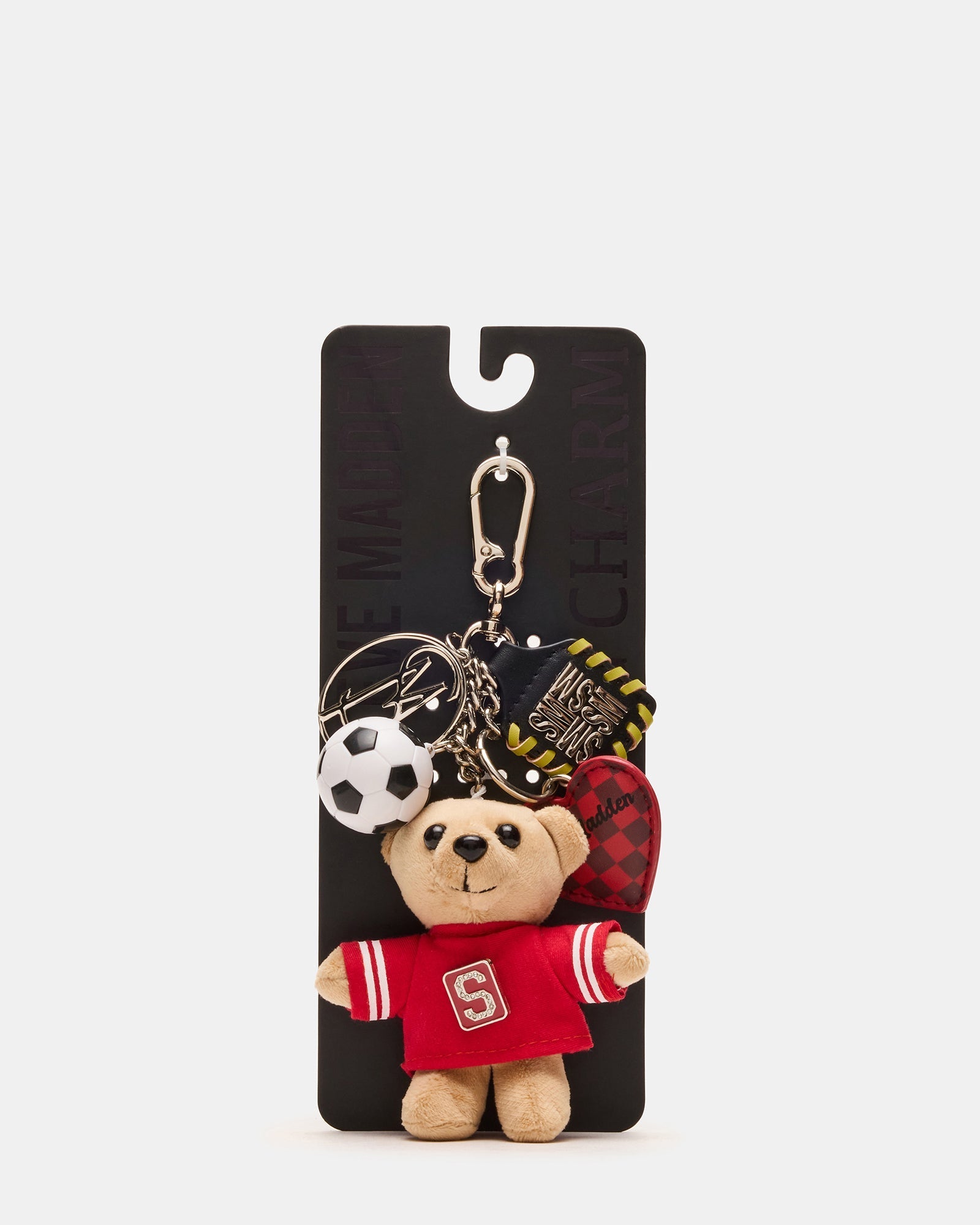 GOAL BAG CHARM RED MULTI