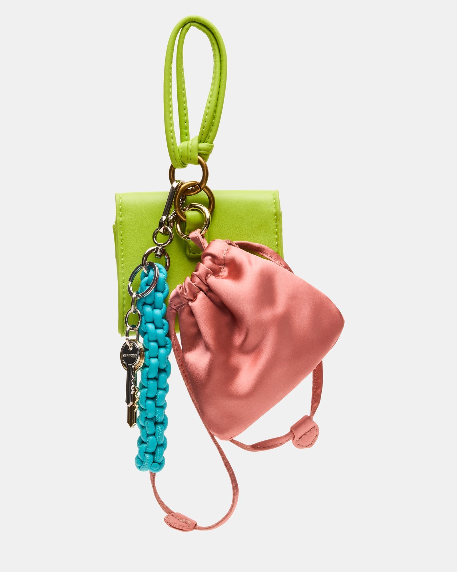 TRAVEL BAG CHARM GREEN MULTI