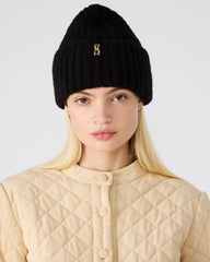 LOGO BEANIE BLACK