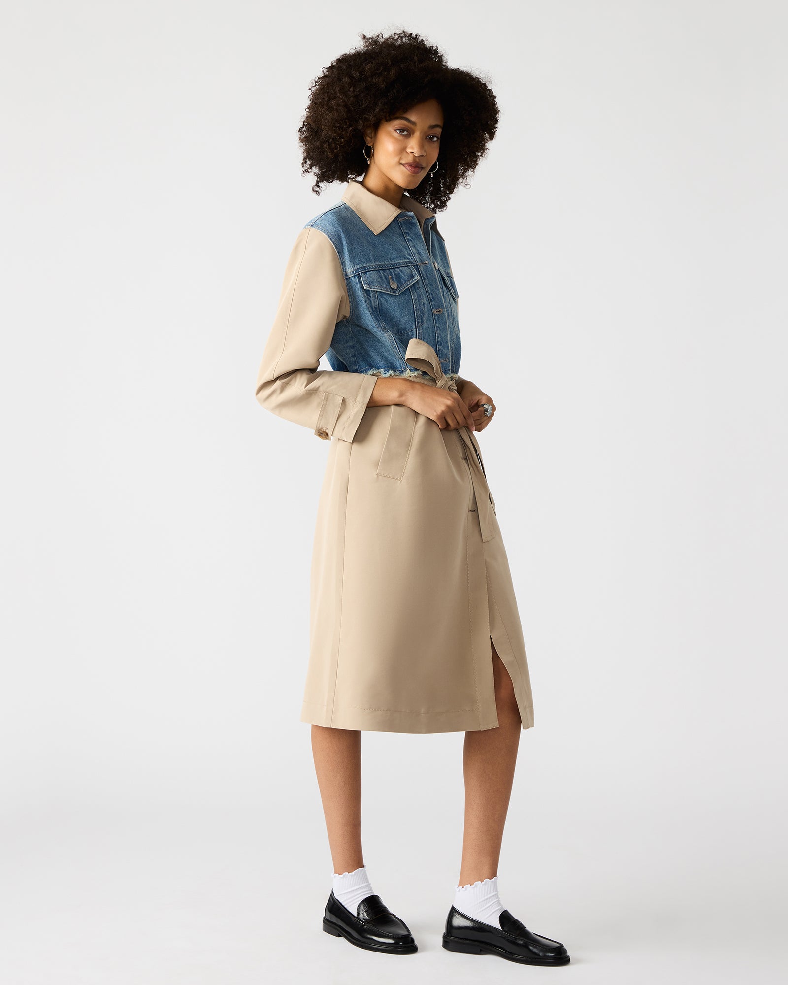 SORAYA COAT DENIM MULTI