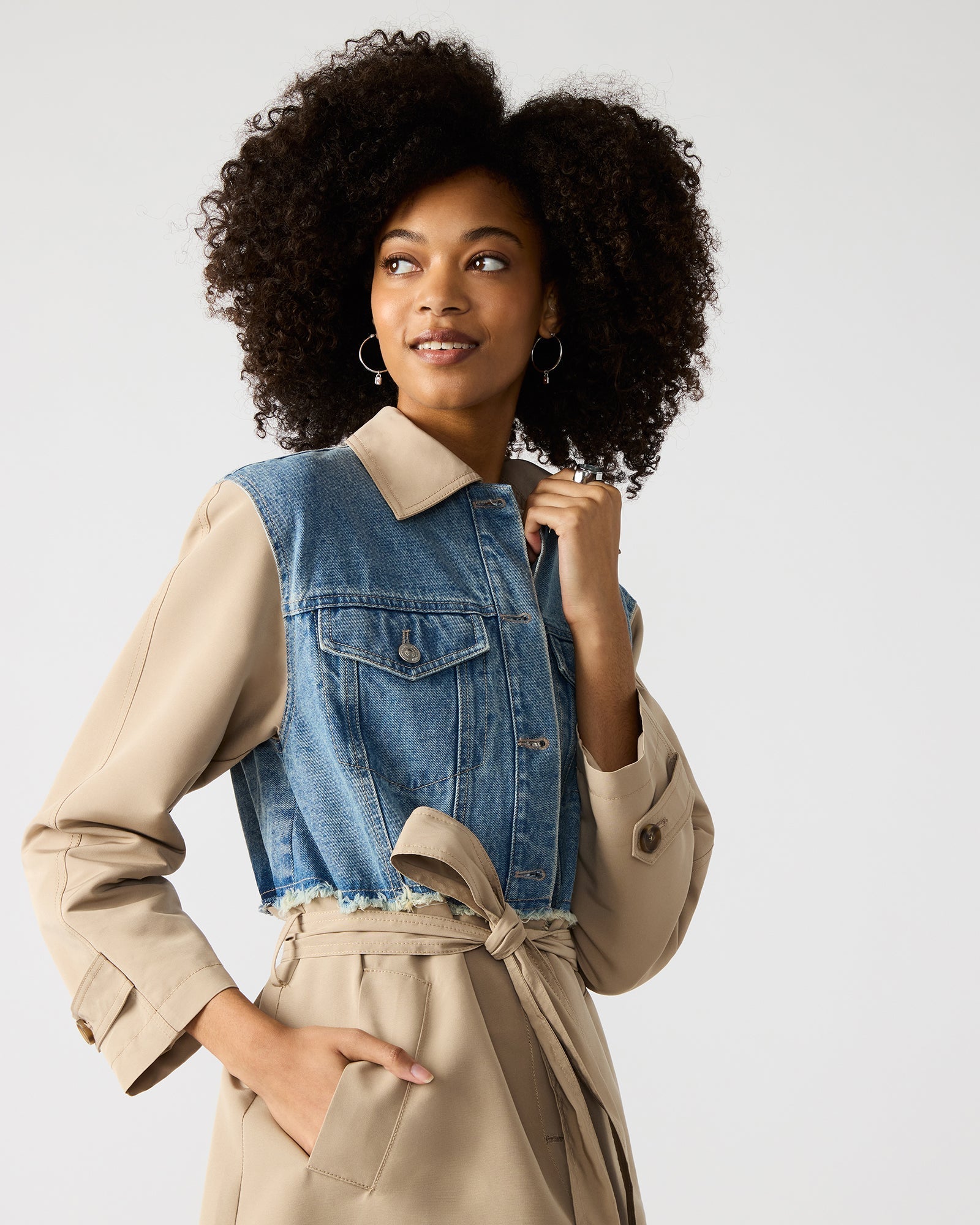 SORAYA COAT DENIM MULTI