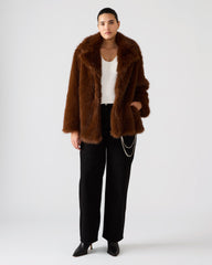 KINDRA COAT BROWN