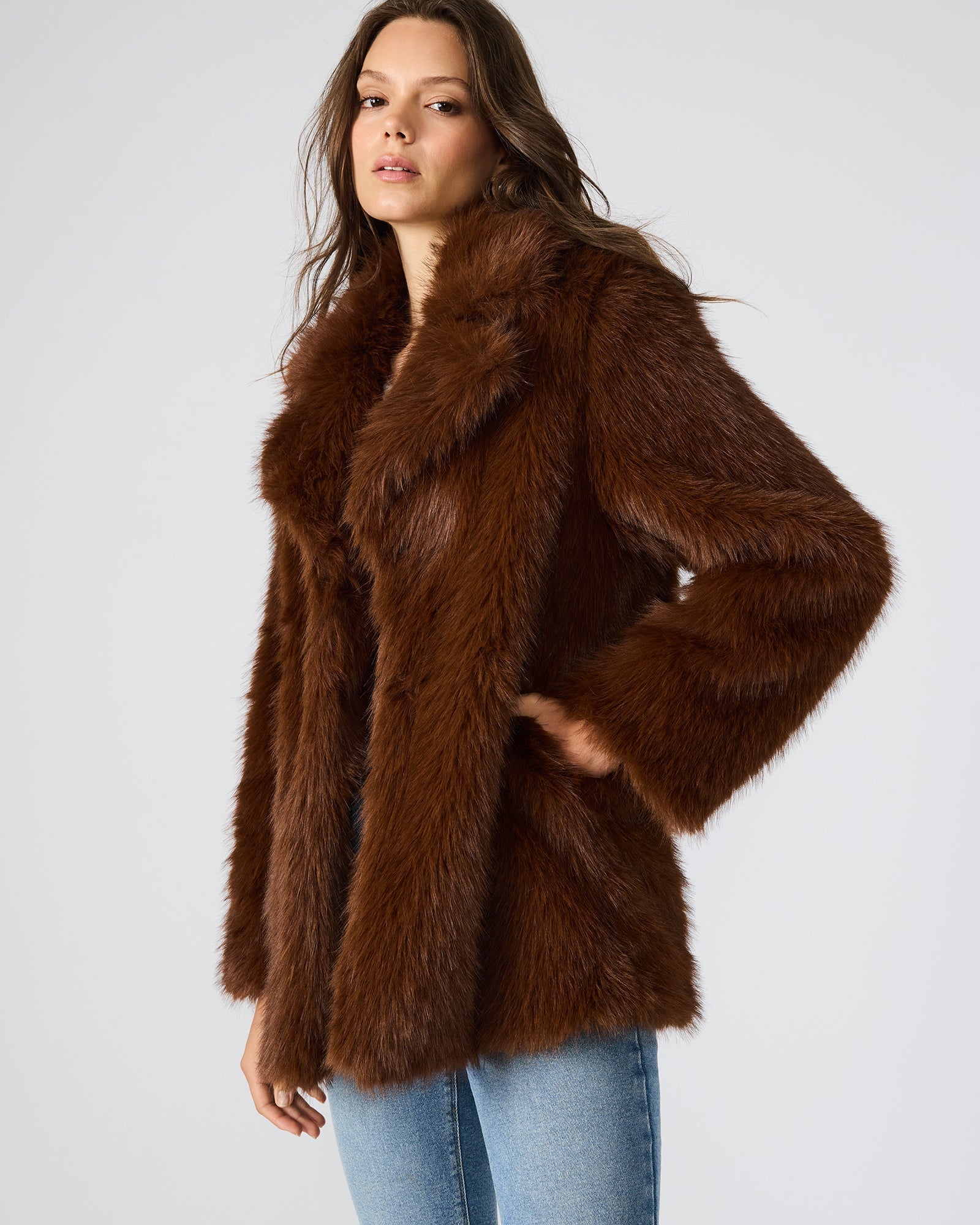 KINDRA COAT BROWN