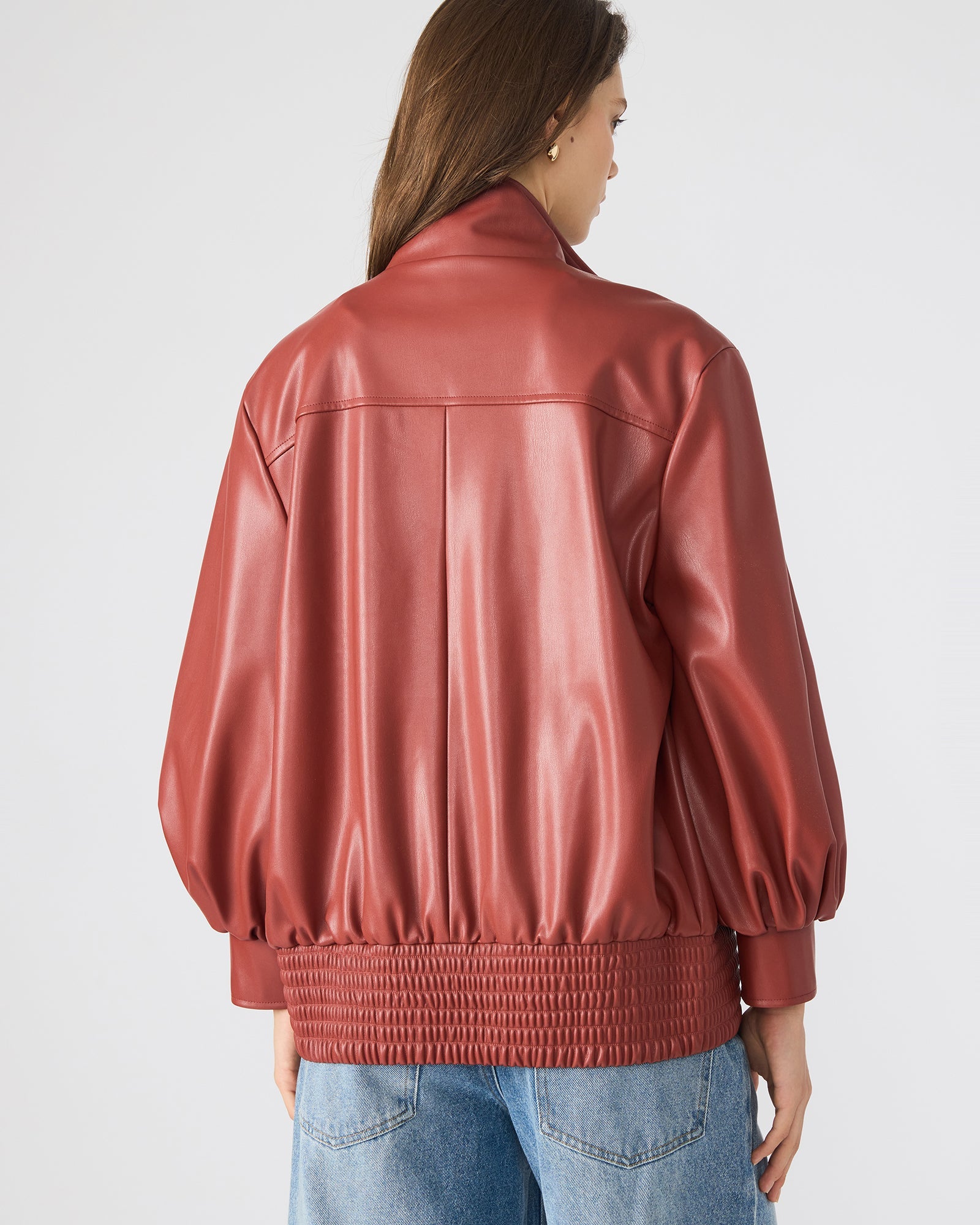 VEE JACKET DUSTY BRICK