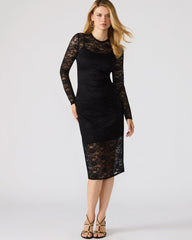 HAILEE LACE DRESS BLACK