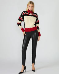 VEGAN LEATHER STIRRUP BLACK