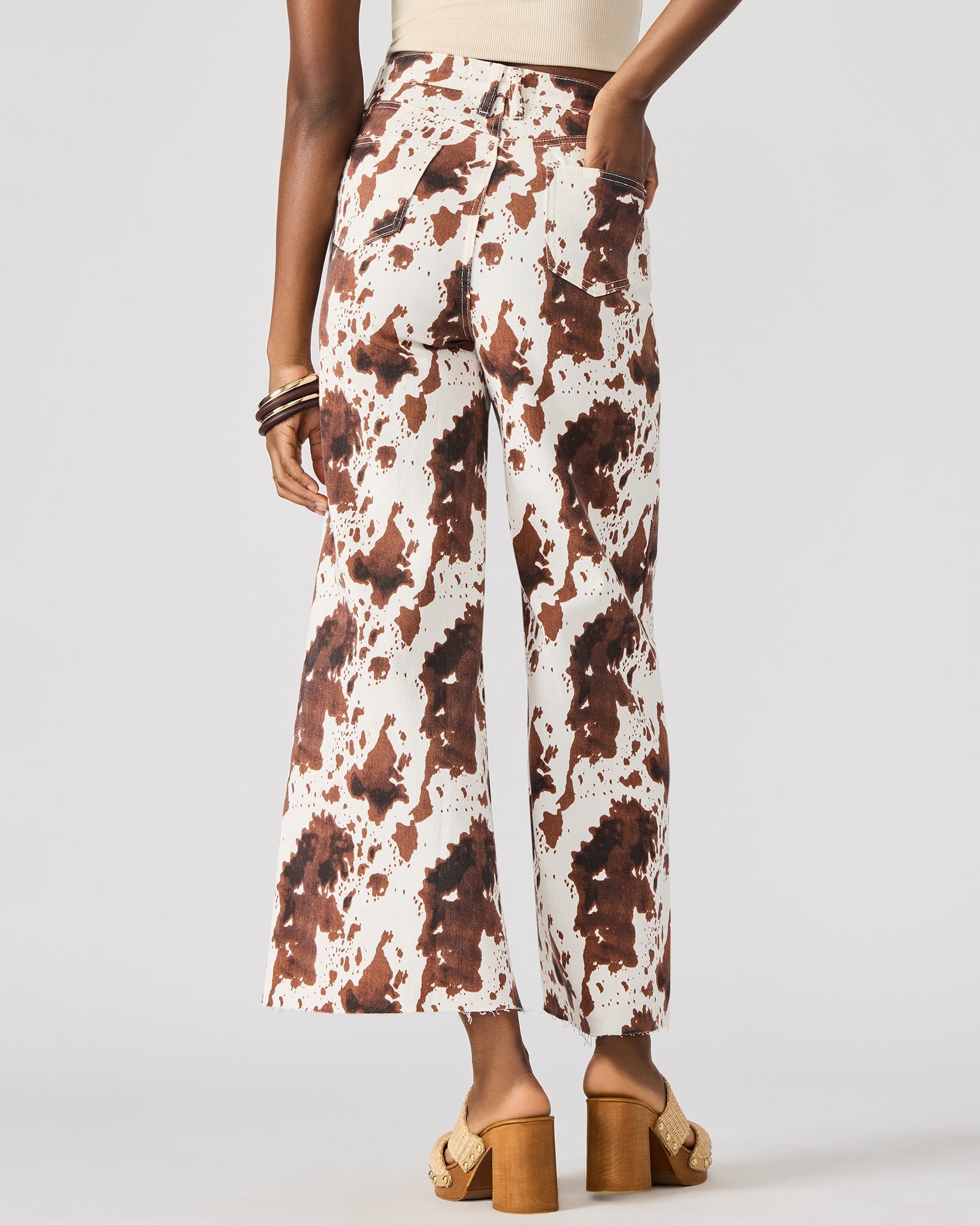 HARLI JEAN BROWN COW PRINT