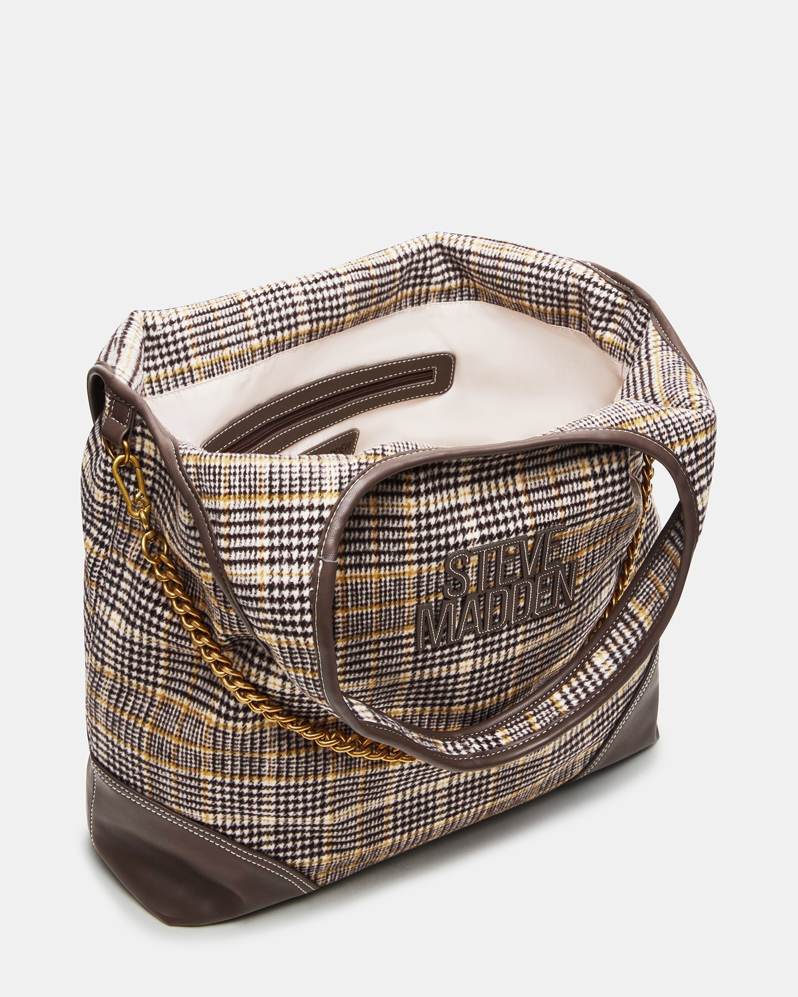 GRUNGY BAG PLAID BROWN MULTI