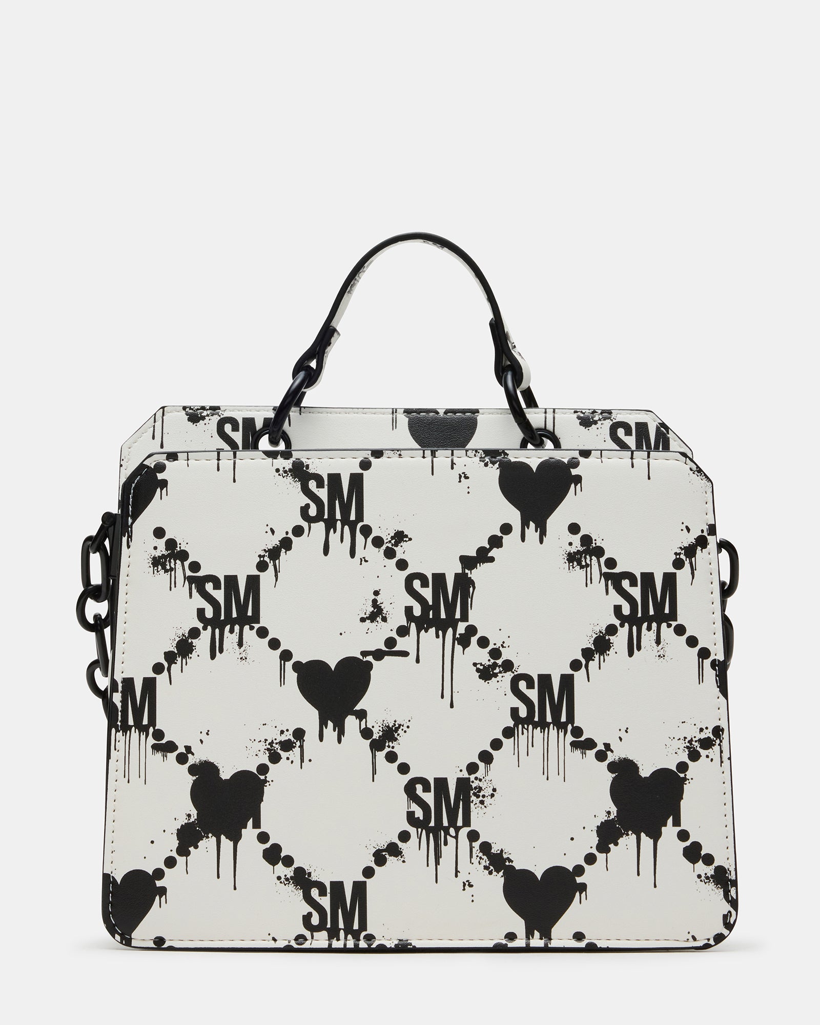 EVELYN BAG DRIPPY HEARTS WHITE/MULTI