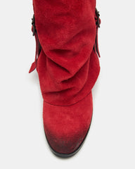 BOZEMAN RED SUEDE