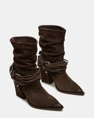 LAUPER DARK TAUPE SUEDE