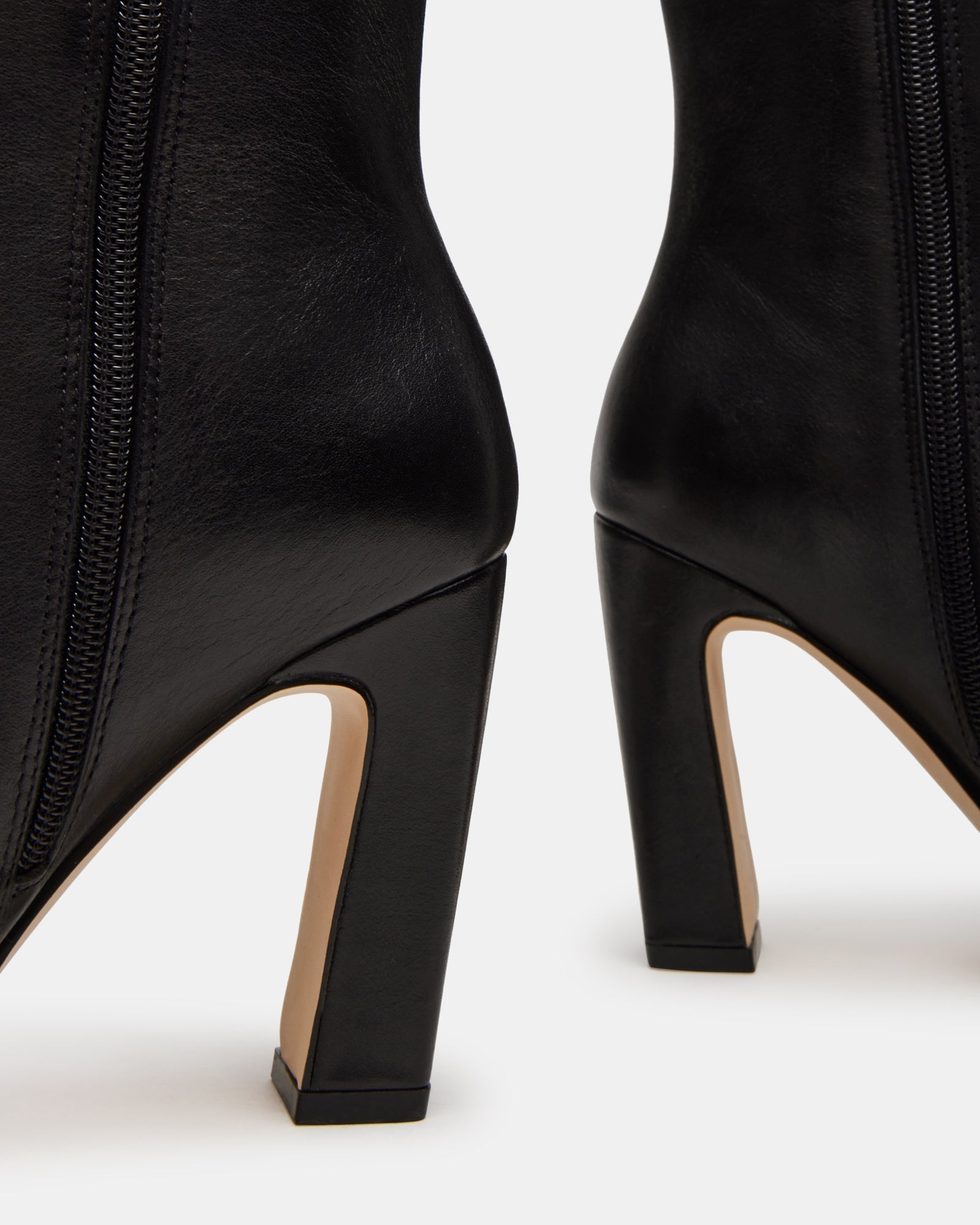 LIZETTE BLACK LEATHER WIDE CALF - SM REBOOTED